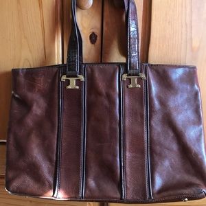 Brown leather Tory Burch tote